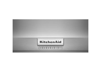 KitchenAid Stainless Steel 48" Commercial-Style 585-1170 CFM Wall-Mount Canopy Range Hood without motor - KVWC908KSS