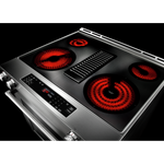 KitchenAid Stainless Steel 30” Front Control Slide-In Electric Convection Downdraft Range (6.4 Cu. Ft.) - KSEG950ESS