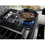KitchenAid Stainless Steel Downdraft Dual Fuel Range (6.4 Cu.Ft.) - KSDG950ESS