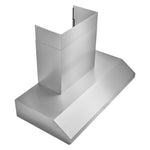 KitchenAid Stainless Steel 48" Commercial-Style 585-1170 CFM Wall-Mount Canopy Range Hood without motor - KVWC958KSS