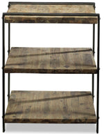 Hamlin End Table - Weathered Acacia