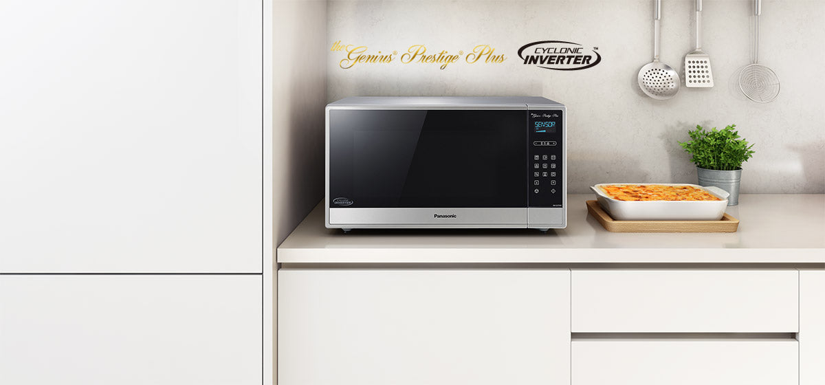 Panasonic Stainless Steel Countertop Microwave with Cyclonic Inverter Technology (1.6 Cu.Ft.) - NNSE795S