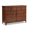San Mateo 10 Drawer Dresser - Tuscan