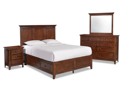 San Mateo 6-Piece Queen Storage Bedroom Package - Tuscan