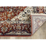 Satara 5'3" X 7'7" Classic Border Rug - Red Cream  Area Rug