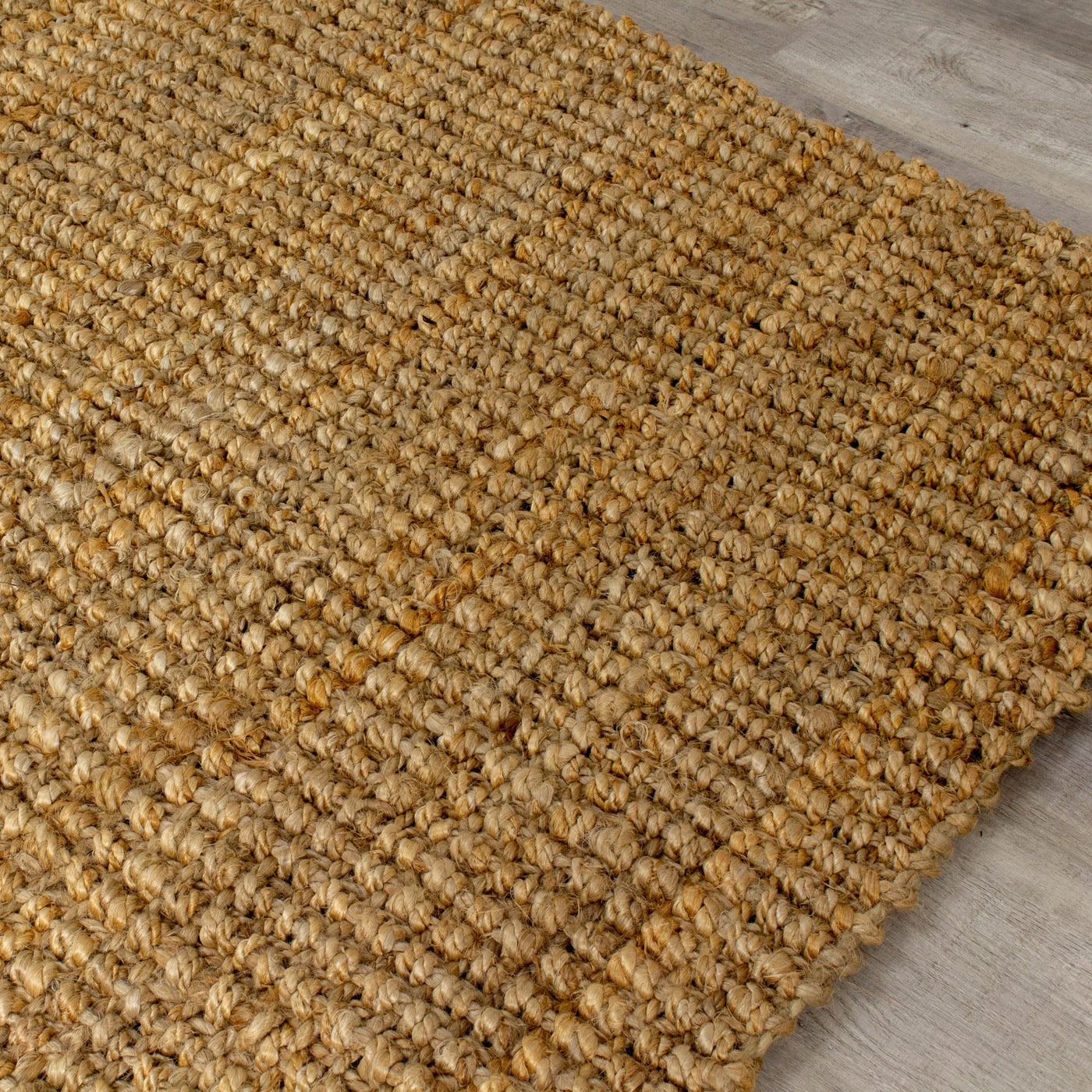 Jute 2'8" X 4'11" Chunky Boucle Rug - Beige Area Rug