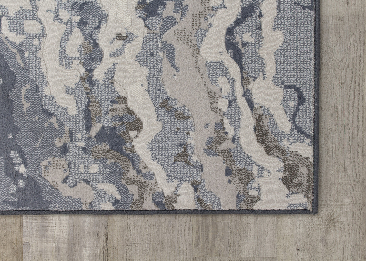 Intrepid 7'10" X 10'10" Rushing Water Rug - Blue Cream Area Rug