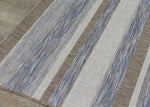 Euclid 7'10" X 10'10" Indoor/Outdoor Banded Rug - Grey Brown Area Rug