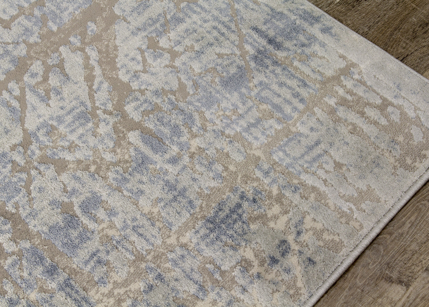 Harper 7'10" X 10'6" Crosshatching Rug - Grey Blue Area Rug