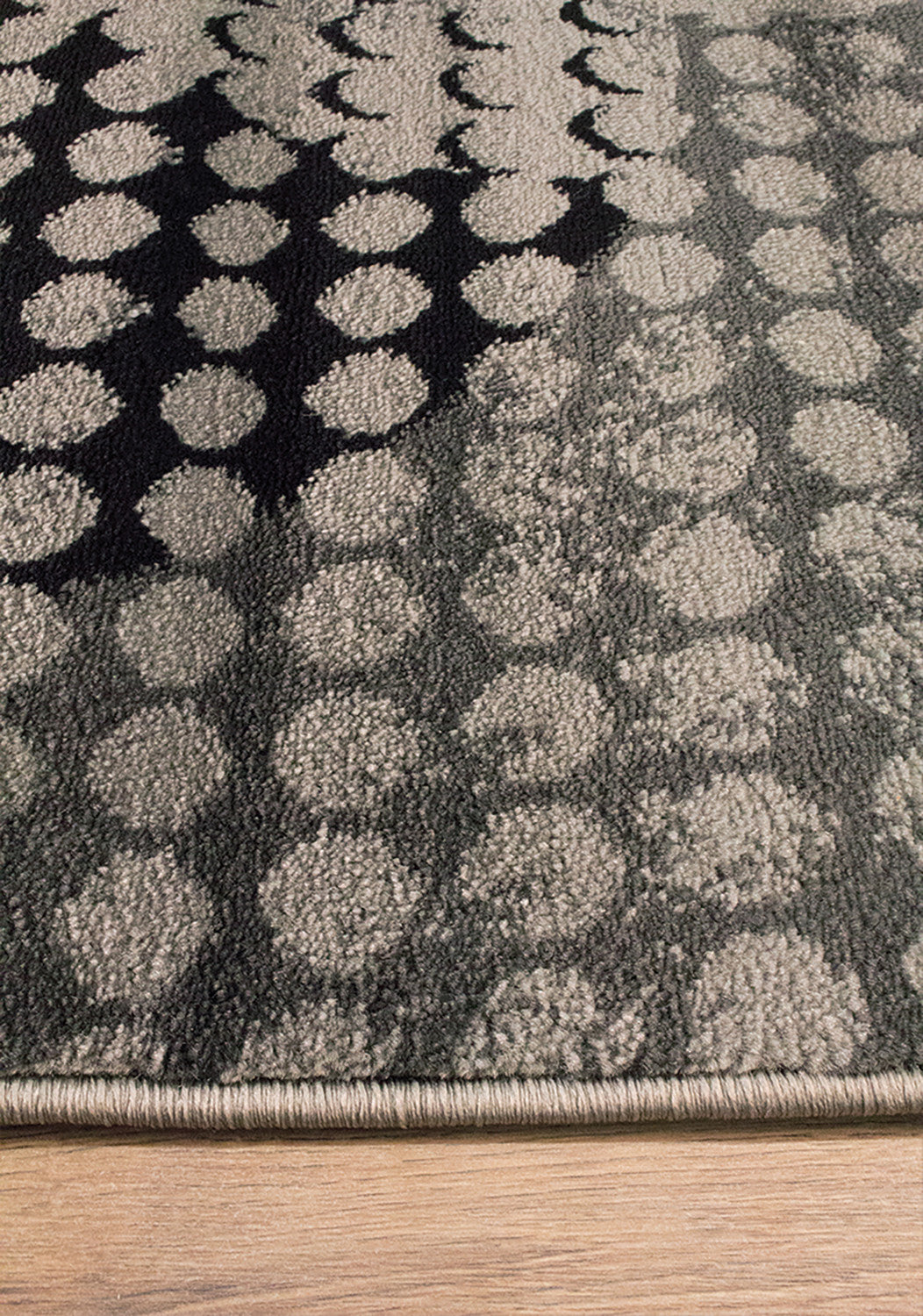 Paladin 7'10" X 10'6" Ink Pad Rug - Grey Black  Area Rug
