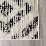 Meridian 5'3" X 7'7" Diamond Distressed Rug - Grey Area Rug