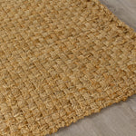 Jute 2'8" X 4'11" Basketweave Rug - Beige  Area Rug