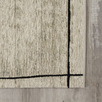 Ollie 5'1" X 7'7" Abstract Pen Drawing Rug - Grey  Area Rug