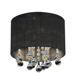 Water Drop - I 4 Light Flush Mount - Chrome