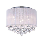 Water Drop - IV 6 Light Flush Mount - Chrome