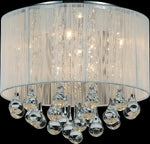 Water Drop - IV 6 Light Flush Mount - Chrome