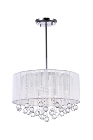 Water Drop - II 6 Light Chandelier - Chrome