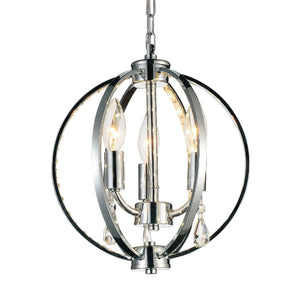 Abia 3 Light Pendant Light - Chrome