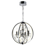 Abia 4 Light Chandelier - Chrome