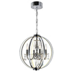 Abia 4 Light Chandelier - Chrome