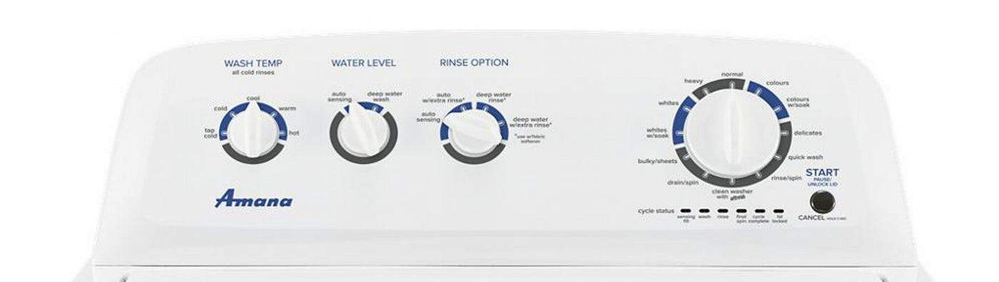 Amana White Top Load Washer (4.4 Cu.Ft.) - NTW4519JW