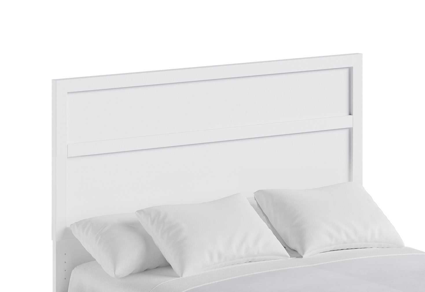 Aspen White Queen Headboard - White
