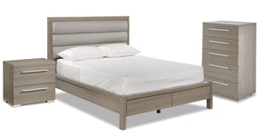Bay Hill 5-Piece Queen Storage Bedroom Package - Grey