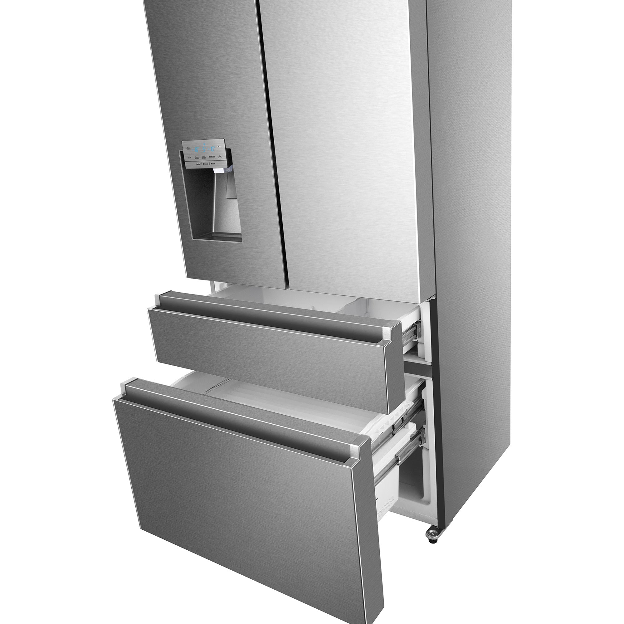Hisense Titanium Counter Depth French Door Fridge (19.1 Cu.Ft.) - RF200D4CSE