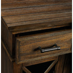 Hamilton 70" Fireplace TV Stand - Brown