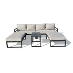 Endless Shores 5-Piece Modular Outdoor Conversation Set - Beige