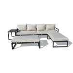Endless Shores 5-Piece Modular Outdoor Conversation Set - Beige