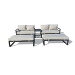 Endless Shores 5-Piece Modular Outdoor Conversation Set - Beige