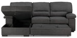 Tessaro Pop-Up Sofa Bed with Left-Facing Chaise - Charcoal