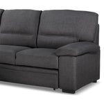 Tessaro Pop-Up Sofa Bed with Left-Facing Chaise - Charcoal