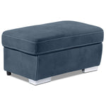 Simone 3-Piece Sectional with Left-Facing Pop-Up Bed - Blue
