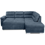 Simone 3-Piece Sectional with Left-Facing Pop-Up Bed - Blue