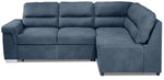 Simone 3-Piece Sectional with Left-Facing Pop-Up Bed - Blue