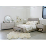 Reece 6-Piece Upholstered Queen Bedroom Package - Silver Grey
