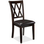 Lauren 5-Piece Dining Set - Dark Brown, Brown