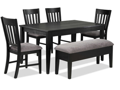 Haxby 6-Piece Dining Set - Weathered Grey