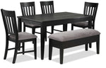 Haxby 6-Piece Dining Set - Weathered Grey