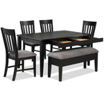 Haxby 6-Piece Dining Set - Weathered Grey