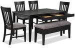 Haxby 6-Piece Dining Set - Weathered Grey