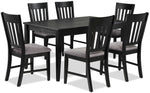 Haxby 7-Piece Dining Set - Weathered Grey