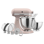 KitchenAid Feather Pink Artisan® Series Tilt-Head Stand Mixer with Premium Accessory Pack - KSM195PSFT