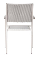 Campania Outdoor Dining Arm Chair - Silver - Set of 2