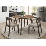 Beane Round Dining Table with Drop Leaf - Walnut