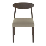 Beane Dining Chair - Walnut, Beige-Grey