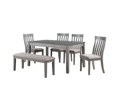 Armhurst 6-Piece Dining Set - Grey and Charcoal