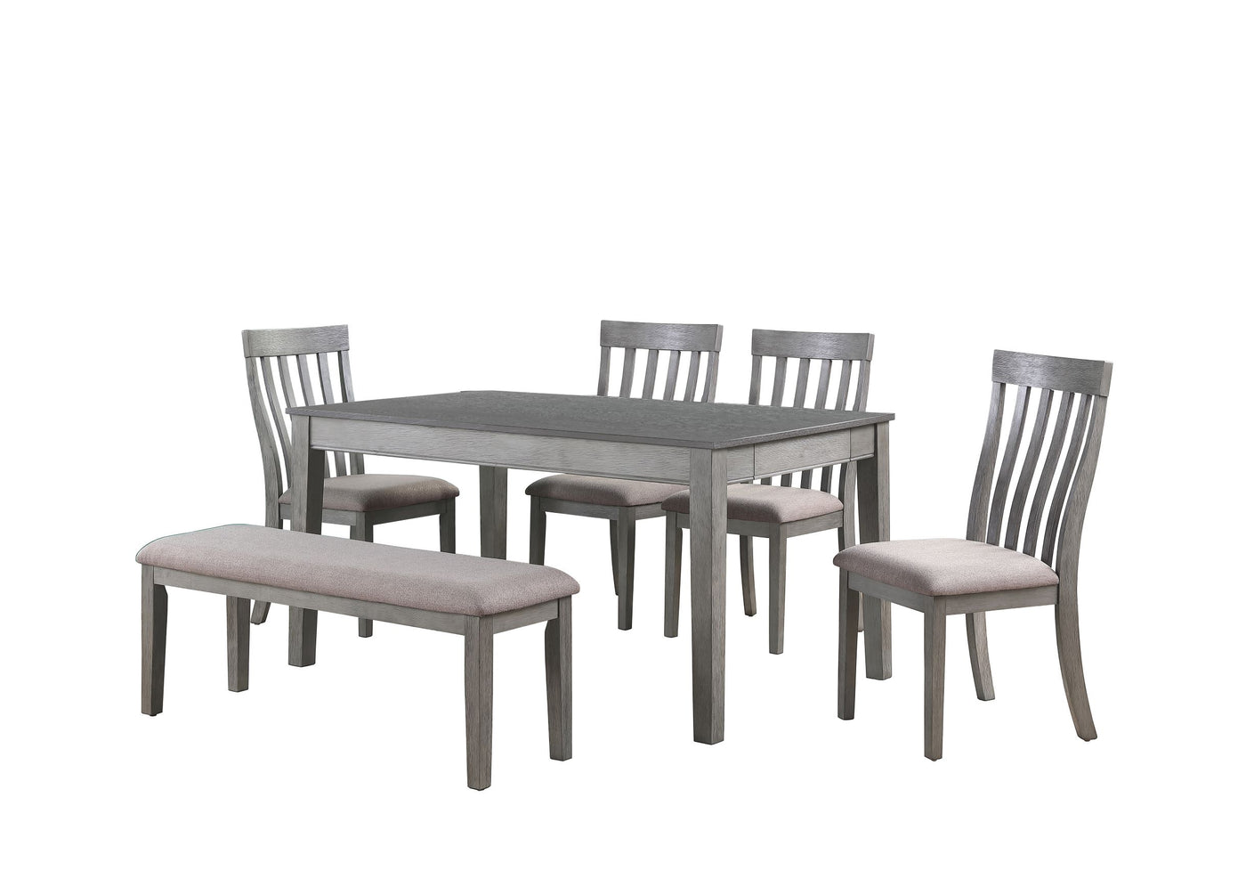 Armhurst 6-Piece Dining Set - Grey and Charcoal